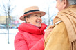 © Africa Studio - Senior couple in warm clothes outdoors. Winter vacation