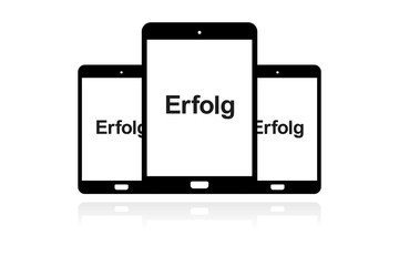 Canvas Print - Tablet Banner - Erfolg