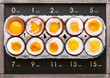 eggs in varying degrees of availability depending on the time of boiling eggs