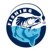 Logo or emblem for fishing club or for any other usage. Vector illustration. eps10