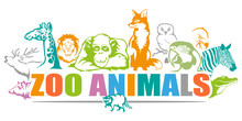 ZOO. Concept With Zoo Animals.