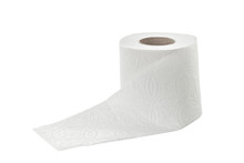 Toilet Paper On White Background Toilet Roll Isolated