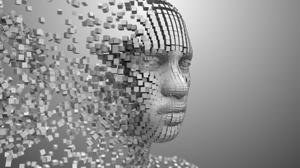 Wall Mural - ai artificial intelligence big data machine deep learning intelligence design