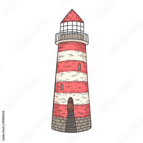 Hand Drawn Vector Cartoon Lighthouse Isolated On Transparent Background Buy This Stock Vector And Explore Similar Vectors At Adobe Stock Adobe Stock