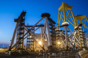 foundations factory for offshore wind farms in Szczecin, Poland