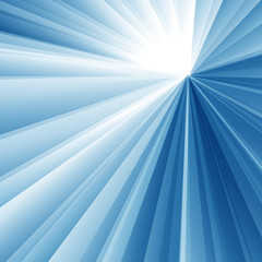 Wall Mural - abstract geometric triangle radial white and blue color background.
