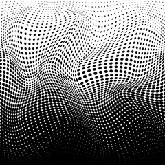 Wall Mural - abstract halftone texture. motion gradient mesh halftone effect. vector illustration