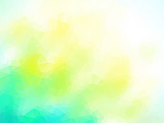 Wall Mural - vector summer blue yellow green geometric pattern