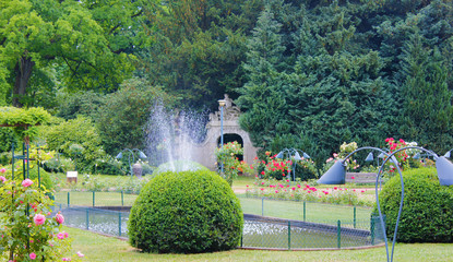 le parc de la pépinière à Nancy