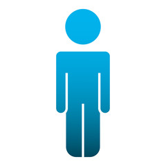 Wall Mural - pictogram male avatar character vector illustration design