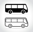 bus icons on white background