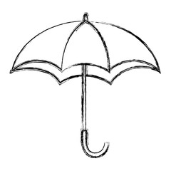 Poster - umbrella open isolated icon vector illustration design