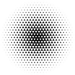 Poster - Halftone element. Abstract geometric graphic with half-tone pattern