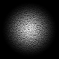 Leinwandbilder - Halftone element. Abstract geometric graphic with half-tone pattern