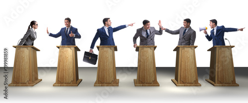 Fotomural Politicians participating in political debate