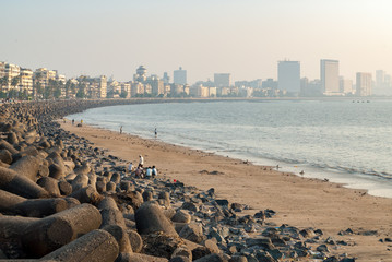 Wall Mural - Marine drive in Mumbai, India