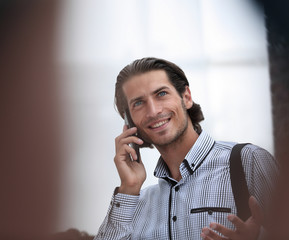 successful man talking on the phone