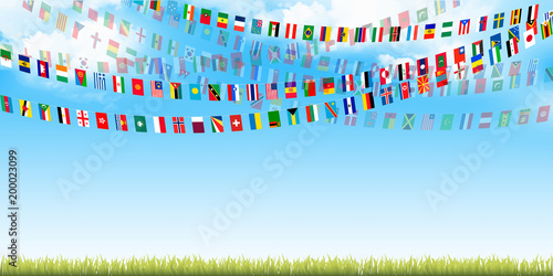 旗 国 運動会 背景 Stock Vector Adobe Stock 旗 国 運動会 背景 Stock Vector Adobe Stock