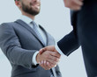 © ASDF - Businessmen making handshake - business etiquette, congratulatio