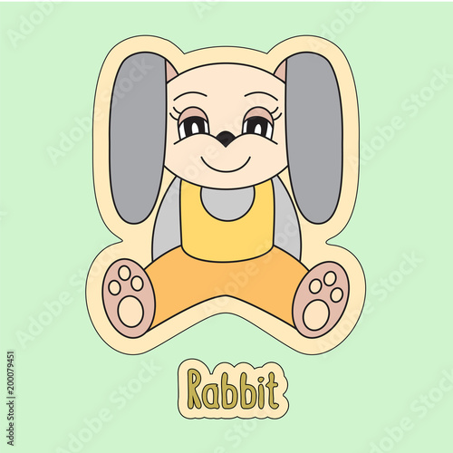 Fotografia Rabbit, cartoon hare, symbol of the Chinese horoscope 2023 year