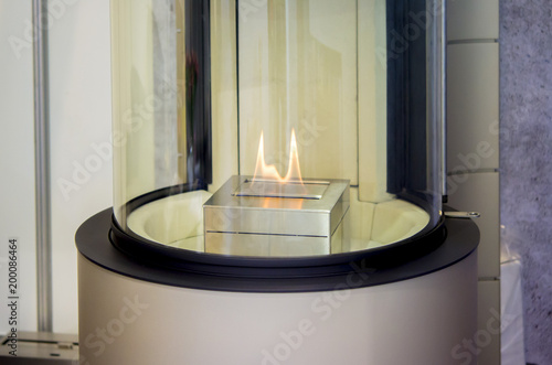 Modern Bio Fireplot Fireplace On Ethanol Gas Smart Ecological