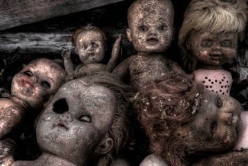 Creepy Broken Old Dolls