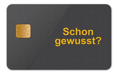 Sticker - Karte - Schon gewusst?