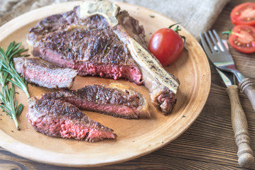 Canvas Print - Beef steak with fresh rosemary