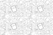 © Дмитрий Горелкин - Vector measuring pattern. Measuring seamless background