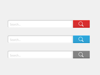 Poster - Search bar template. Internet searching. Web-surfing interface. Vector illustration