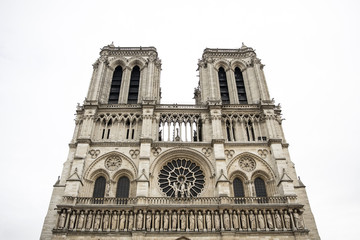 Wall Mural - Notre Dame church in Paris, France