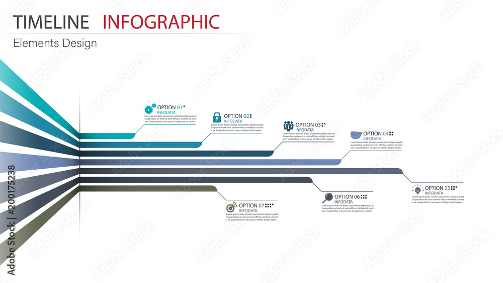 Vector abstract element timeline infographics. Design for business or ...