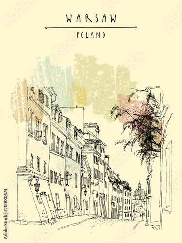 stare-miasto-w-warszawie-polska-europa-brukowiec-ulica-w-dziejowym-miasteczku