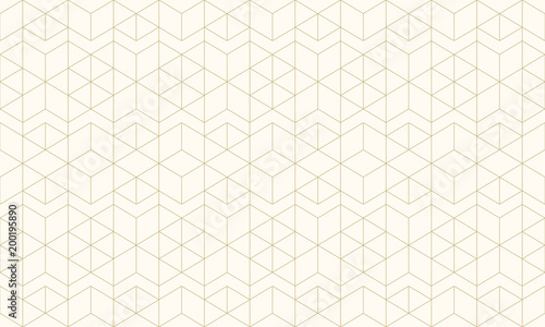 Pattern geometric gold line seamless luxury design abstract background.