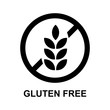 gluten free sign isolated vector