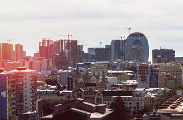 Fototapete - View on Batumi city from the port. Georgia