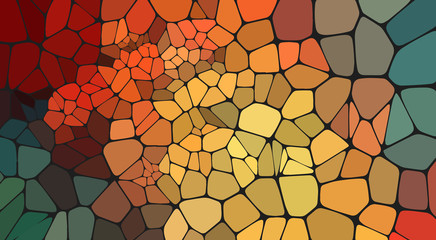 Wall Mural - Colorful voronoi abstract 2D geometric background