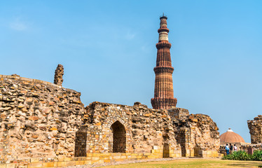 Wall Mural - Alauddin Khilji Tomb and Madrasa at the Qutb Complex in Delhi, India