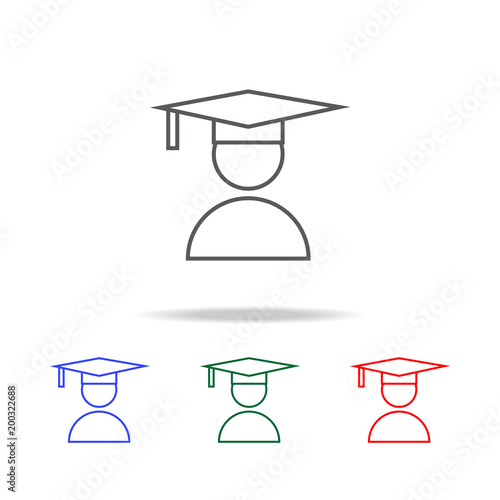 Student Or School Icon Elements Of Education Multi Colored Icons Premium Quality Graphic Design Icon Simple Icon For Websites Web Design Mobile App Info Graphics Buy This Stock Vector And Explore