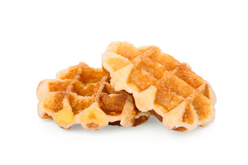 waffle isolated on white background