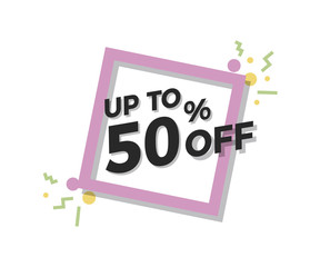 Wall Mural - special offer flat geometric design. vector modern retro red tag design. discount offer price label,