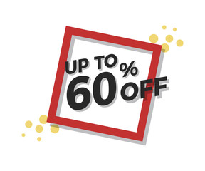 Wall Mural - special offer flat geometric design. vector modern retro red tag design. discount offer price label,