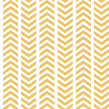Vector Yellow White Broken Chevron Seamless Pattern