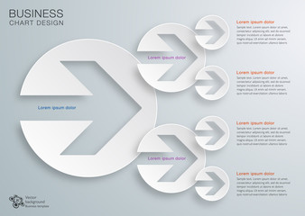 Wall Mural - business chart design #vector graphics