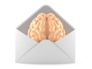 Canvas Print - Brain inside envelope