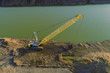 top view of dredging crane