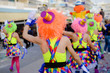 Carnival street music dancing performers party outdoors background