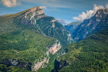 Canyon de Anisclo in Parque Nacional Ordesa y Monte Perdido, Spain