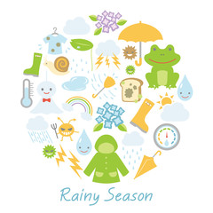  梅雨のアイコン