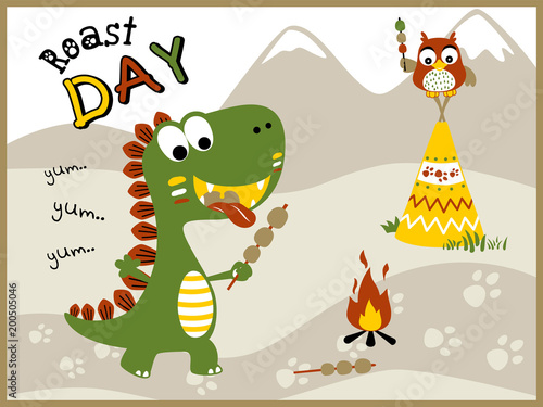 roast day with funny animal...